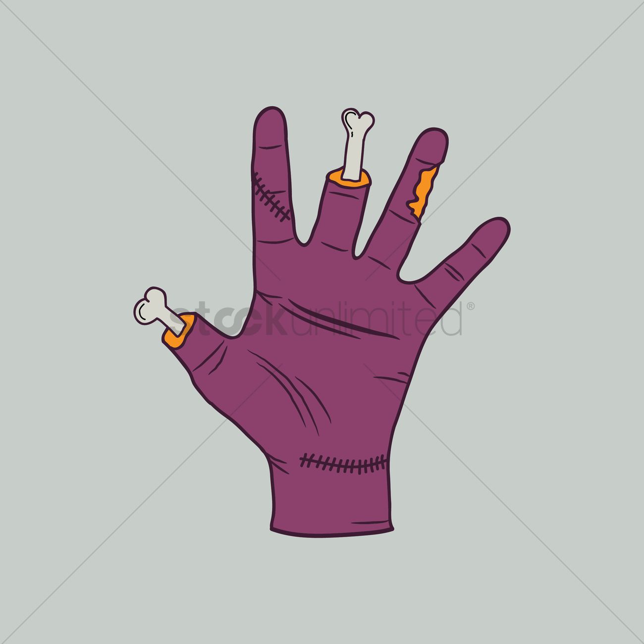 1300x1300 Zombie Hand Vector Image