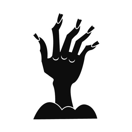 450x450 Zombie Hand Icon Simple Illustration Of Zombie Hand Vector Icon