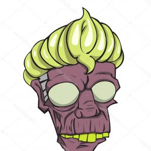 300x300 Cute Dumb Monster Head Vector Hoodamath