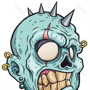 300x300 Photostock Vector Vector Illustration Of Cartoon Zombie Head