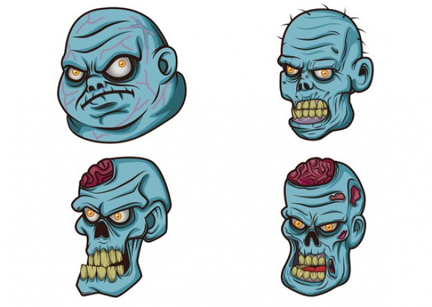 626x445 Free Cartoon Zombie Head Vector Free Cartoon Zombie Head
