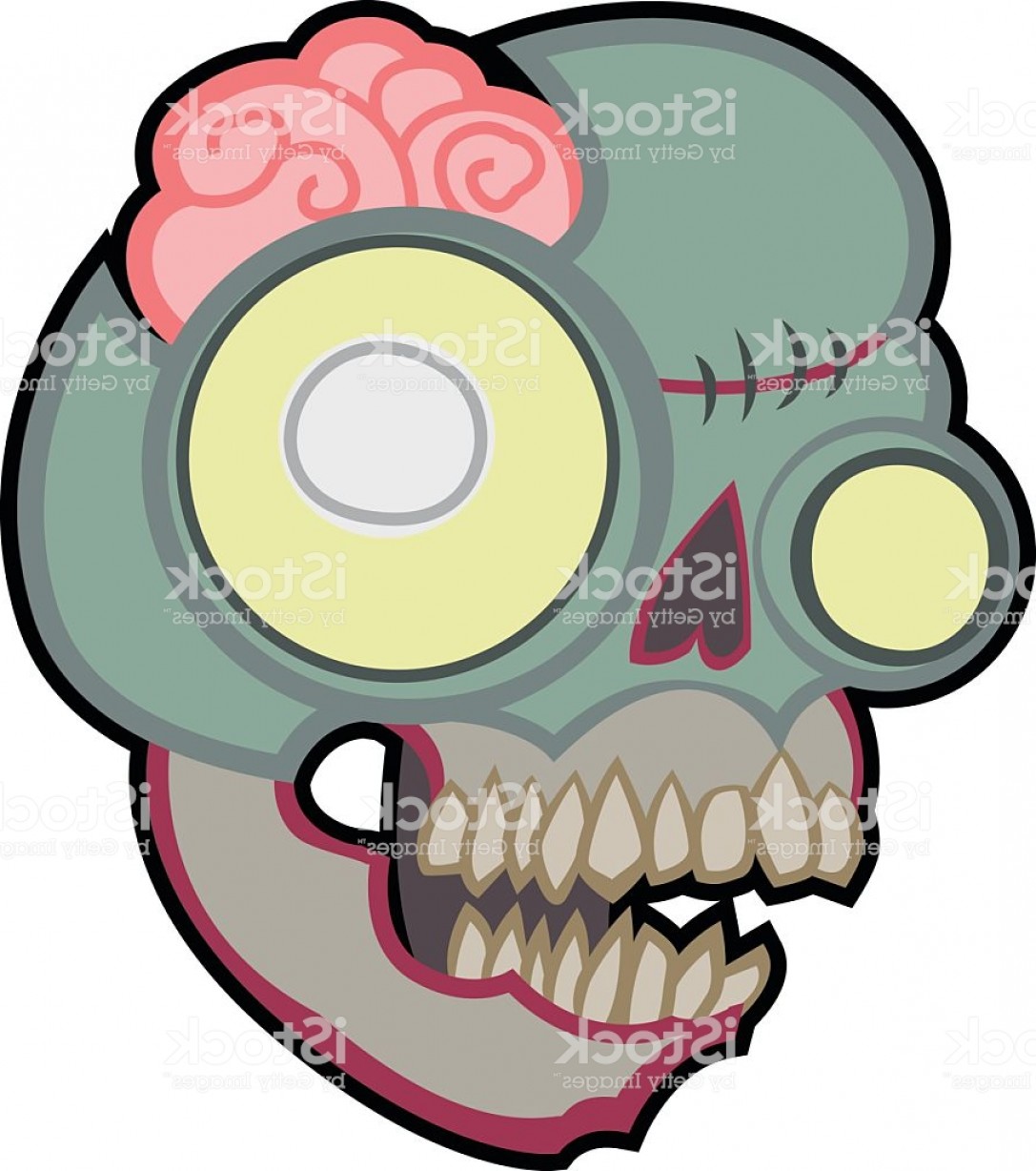 1087x1228 Cartoon Zombie Head Vector Illustration Gm Hoodamathrun