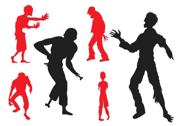 700x490 Vector Silhouette Of Zombies