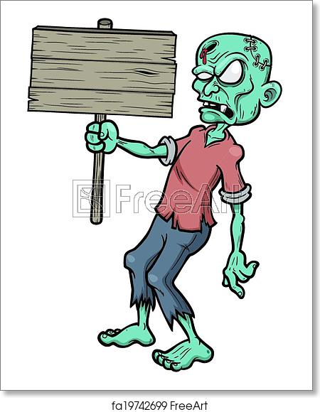 Free Art Print Of Zombie Vector Illustration Of Cartoon Zombie 450x580 Free Art Print Of Zombie Vector Illustration Of Cartoon Zombie
