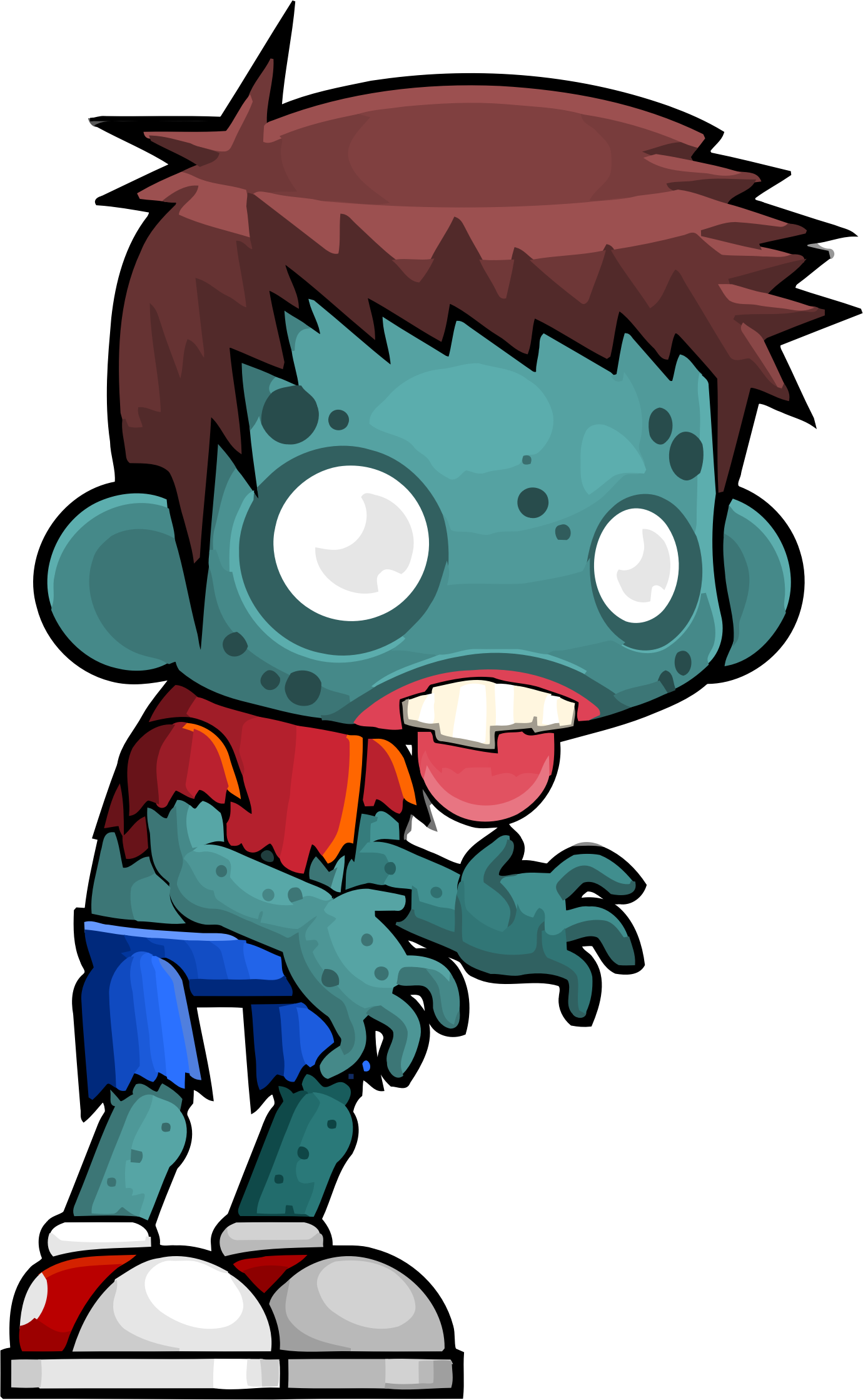 Male Zombie Vector Clipart Image 1380x2238 Male Zombie Vector Clipart Image