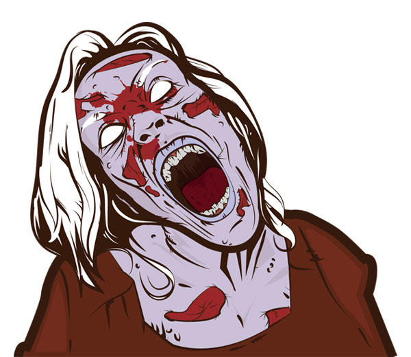 600x520 Free Scary Zombie Girl Vector Free Vectors Ui Download