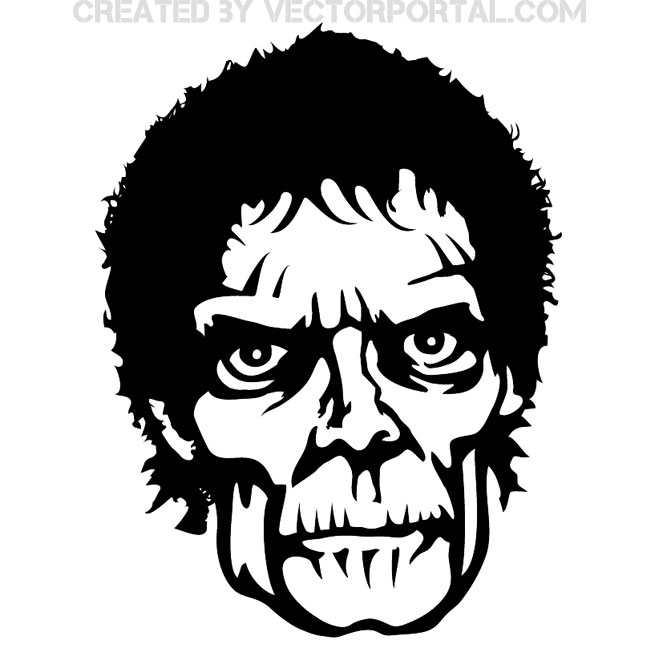 660x660 Zombie Face Free Vector Free Vectors Ui Download