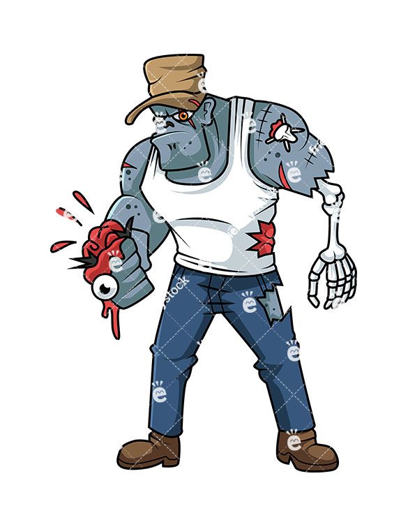 585x755 Brutal Gangster Zombie Zombie Clipart Zombie Cartoon, Zombie
