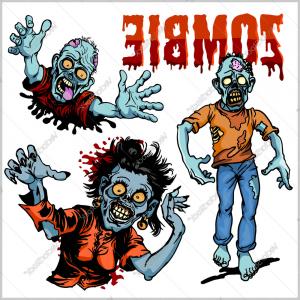 300x300 Royalty Free Stock Image Cartoon Zombie Vector Illustration Image