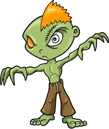 382x450 Zombie Vector Illustration Royalty Free Vector Graphics