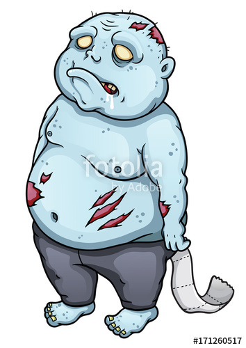 354x500 Fat Cartoon Zombie Stock Image And Royalty Free Vector