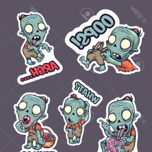 300x300 Photostock Vector Cartoon Zombie Vector Graphic Design Hoodamathrun