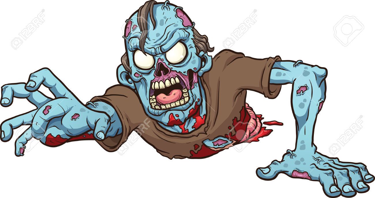 1300x687 Stock Vector Art Zombie Cartoon, Zombie Illustration, Zombie