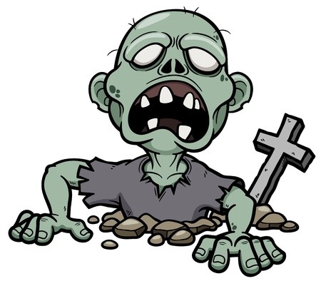 450x394 Vector Illustration Of Cartoon Zombie Royalty Free Vector Graphics