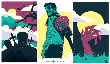 442x260 Zombie Vector Graphics To Download