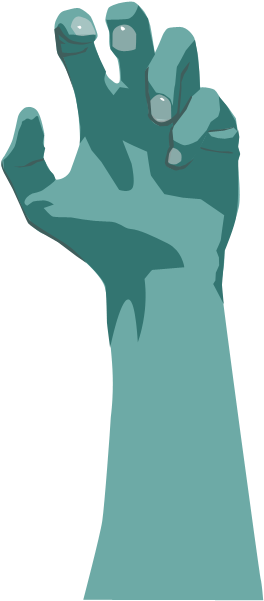 264x601 Hd Zombie Arm Png