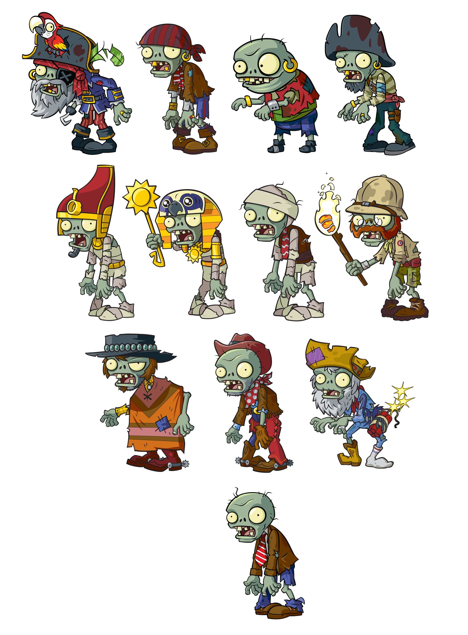 1500x2033 Vector Style Guide Art For Plants Vs Zombies Others' Stuffz I
