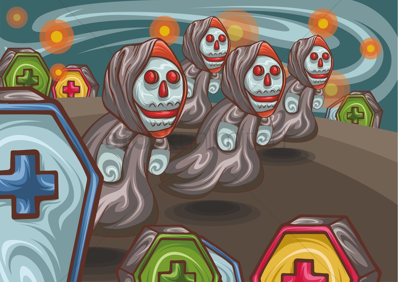 1300x919 Zombies Vector Image