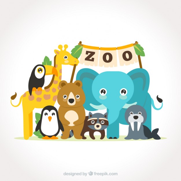 Cute Animals In The Zoo Vector Free Download 626x626 Cute Animals In The Zoo Vector Free Download