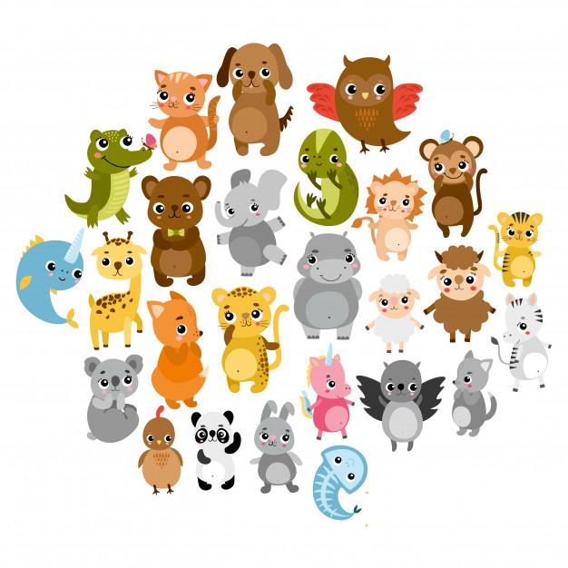 Cute Zoo Animals Vector Free Download 626x626 Cute Zoo Animals Vector Free Download