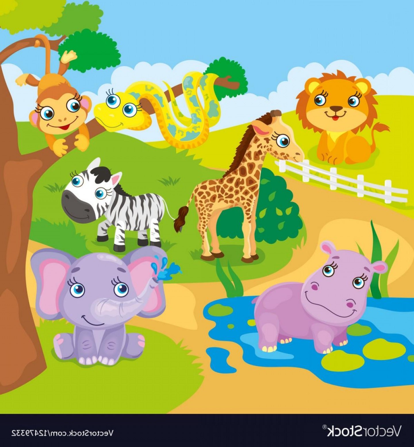 Рисование зоопарк для детей 3-4 лет