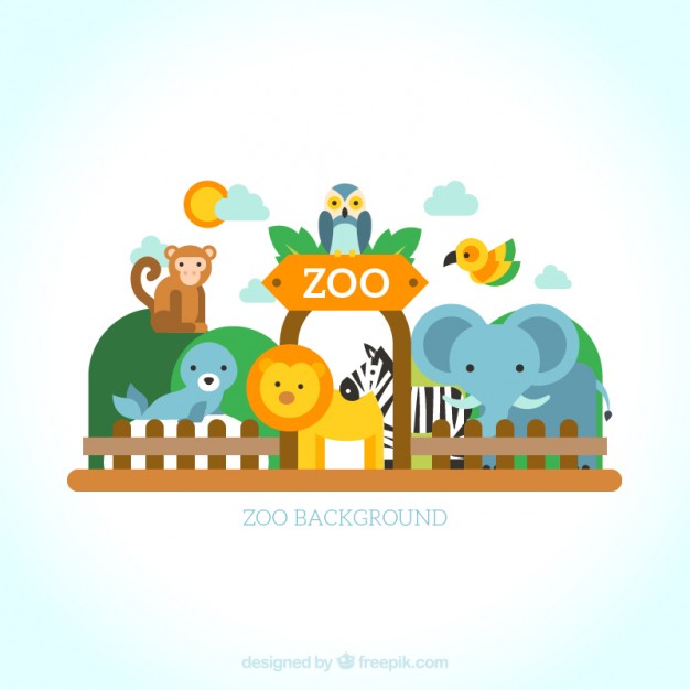 626x626 Set Of Wild Animals In The Zoo Vector Premium Download