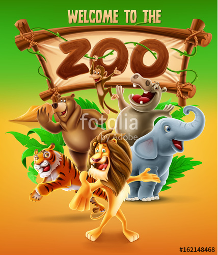 428x500 Zoo Vector Illustration Stock Image And Royalty Free Vector