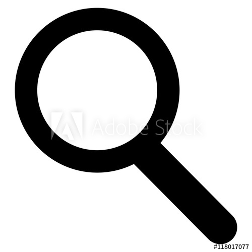 500x500 Zoom Vector Icon Style Is Outline Flat Icon Symbol, Black Color