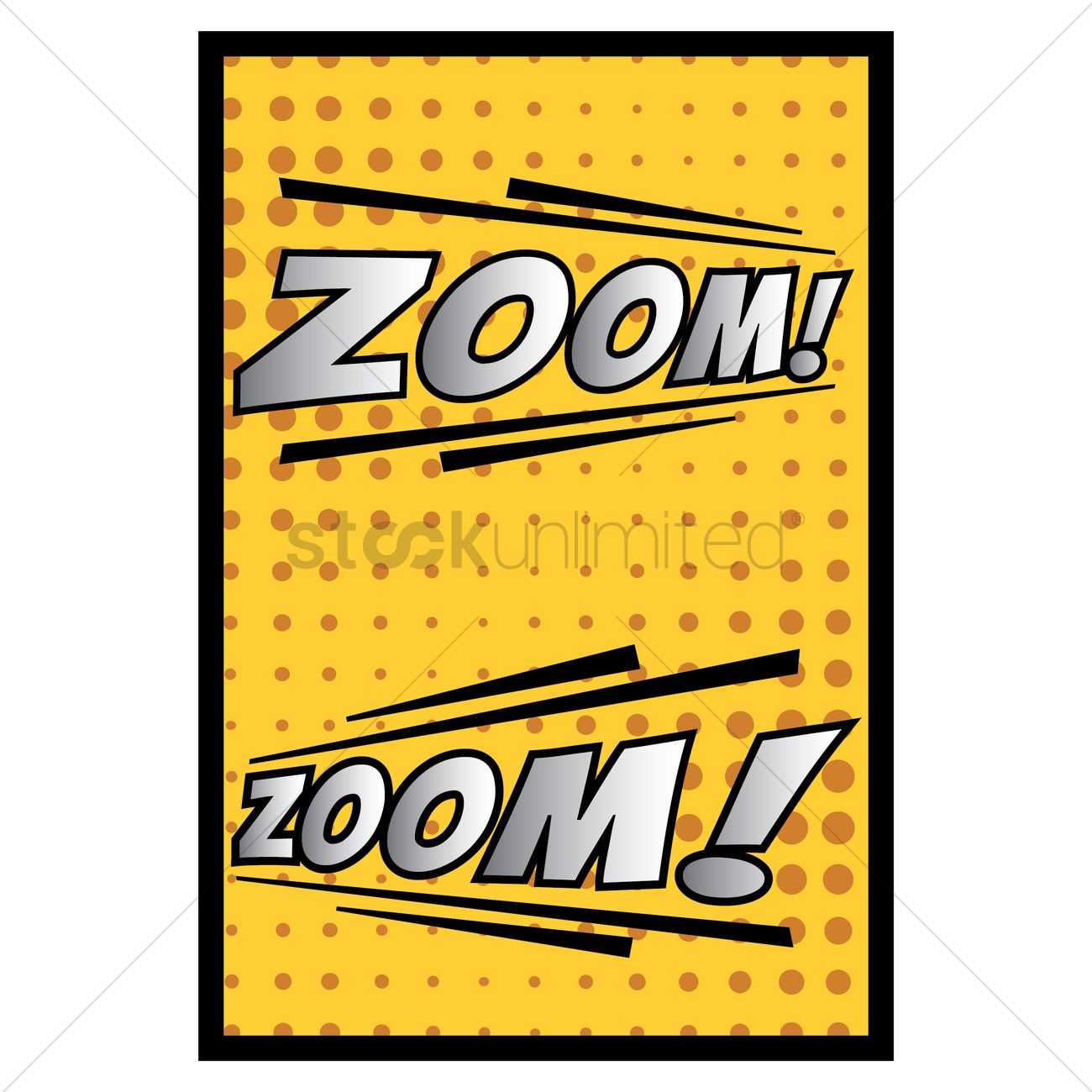 1300x1300 Comic Effect Zoom Vector Image