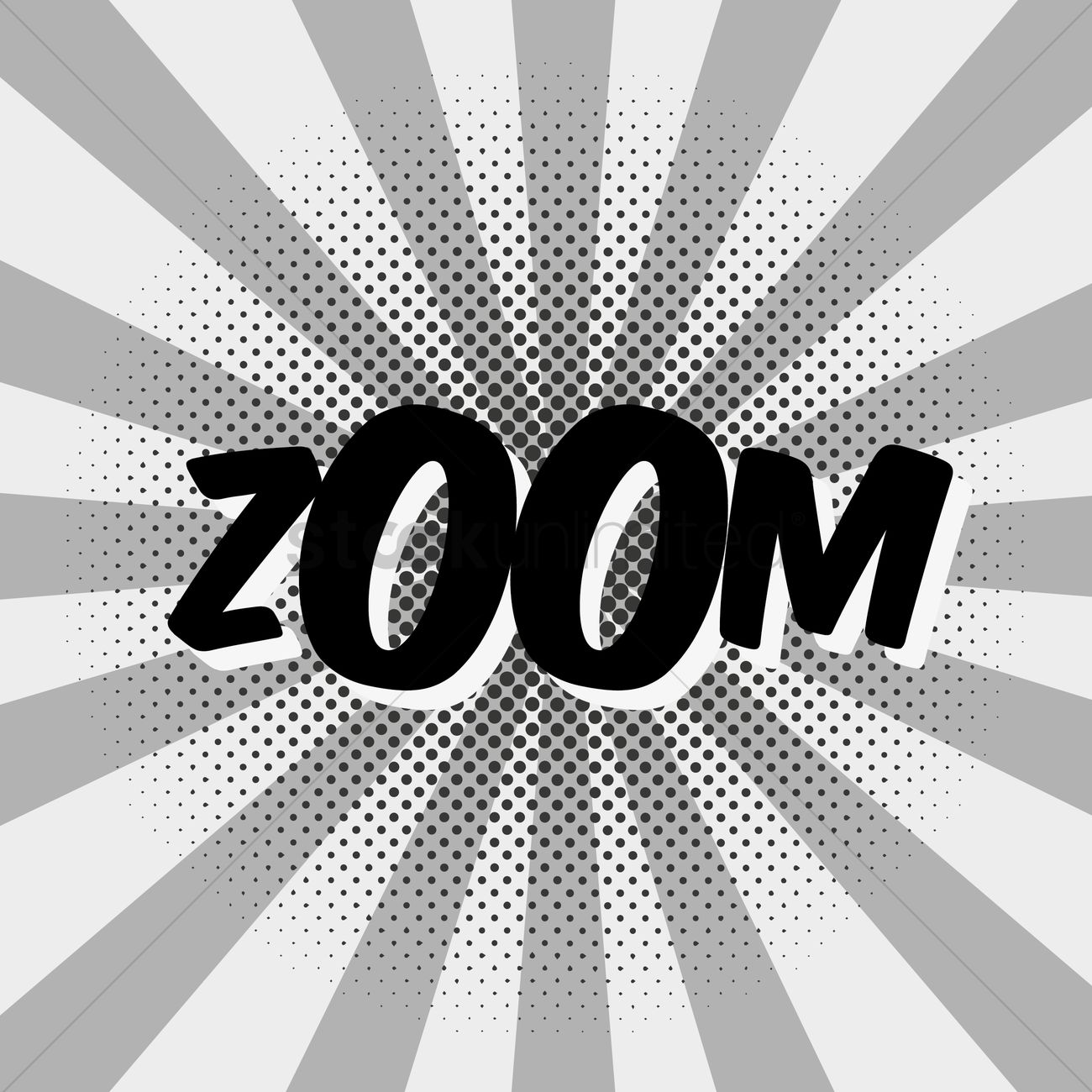1300x1300 Comic Effect Zoom Vector Image