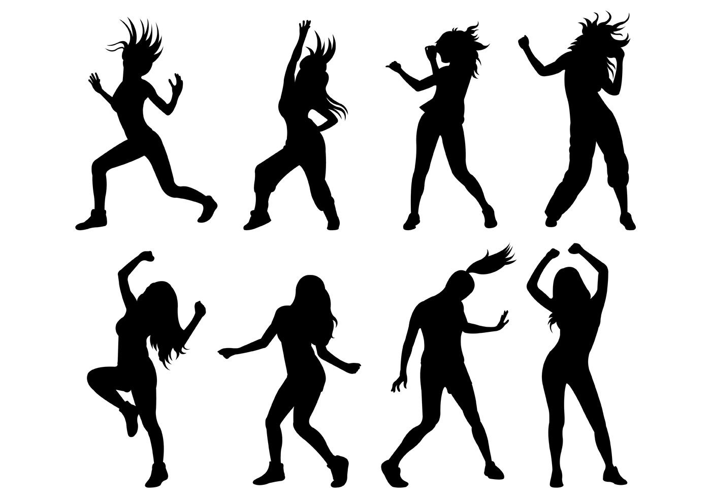 Set Of Zumba Silhouettes Vector Choose From Thousands Of Free 1400x980 Set Of Zumba Silhouettes Vector Choose From Thousands Of Free
