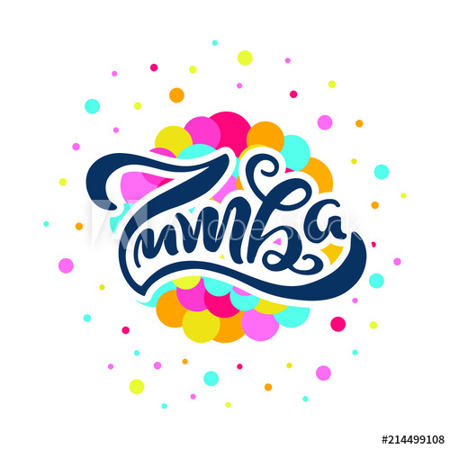 Zumba Handwritten Text Vector Lettering Illustration 500x499 Zumba Handwritten Text Vector Lettering Illustration