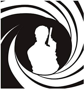337x355 James Bond Famous Icon Wall Stickers Wall Art Decal