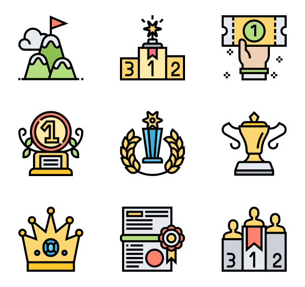 600x564 Podium Icons