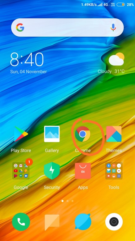 436x776 Miui Chrome Icon Issue In Default Theme
