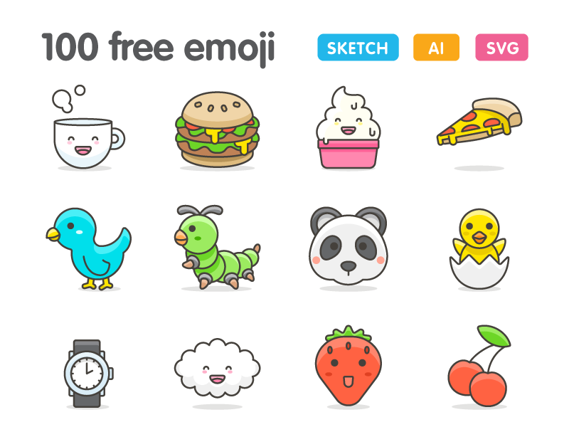 800x600 More Cute Emoji