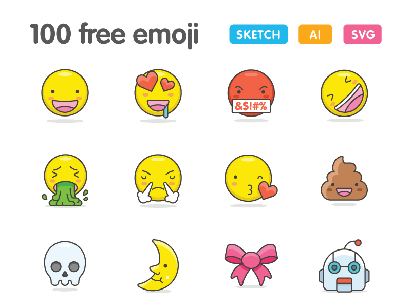 800x600 Cute Emoji Icons Free