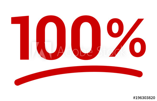 500x322 Red Or Percent Number With Underline Flat Vector Icon