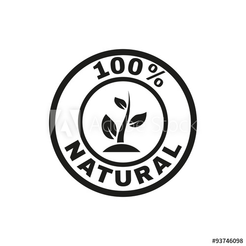 500x500 The Percent Natural Icon Eco And Bio, Ecology Symbol Flat