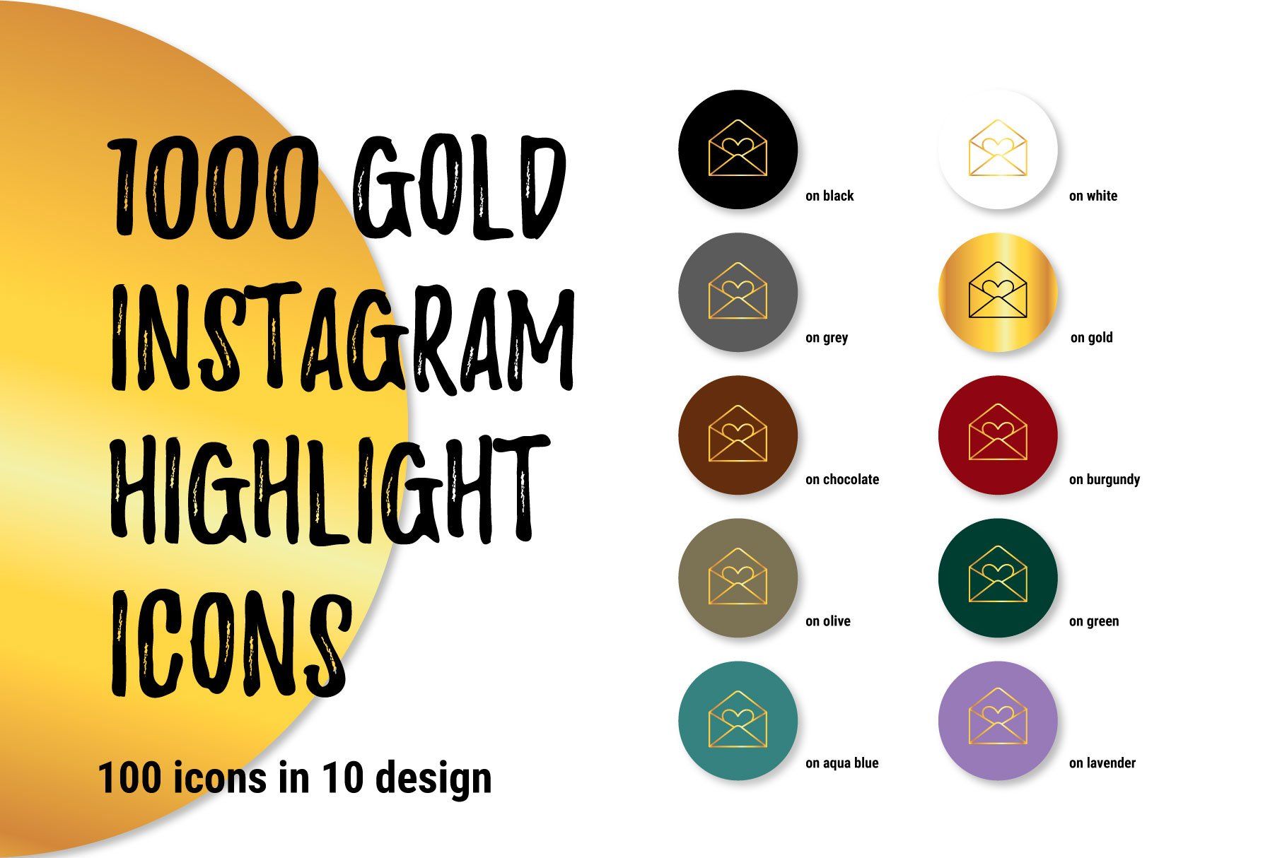 1820x1214 Gold Highlight Covers Instagram