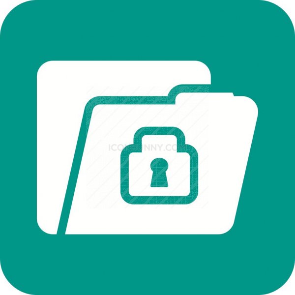 600x600 Confidential Flat Round Corner Icon