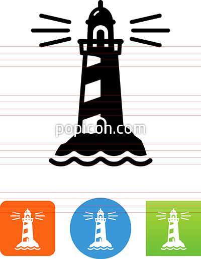 400x515 Vector Lighthouse Icon