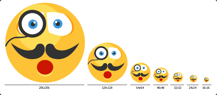 698x305 Flat Emoticons