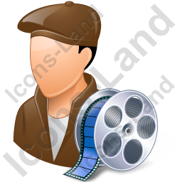 256x256 Film Maker Male Light Icon, Pngico Icons