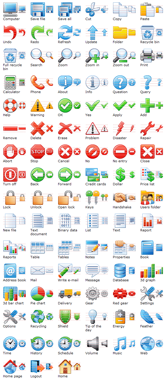 559x1286 Small Computer Icons Easy Accessibility And Attractive Set