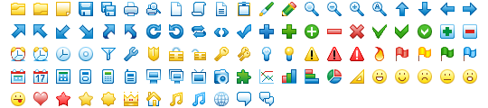 540x120 Free Toolbar Icons