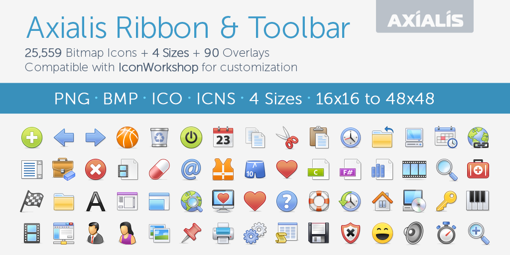 1024x512 Axialis Ribbon Toolbar Toolbar Icons