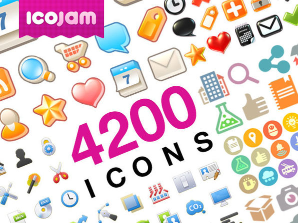 596x447 The Icojam Raster Icons Bundle Stacksocial