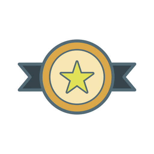 512x512 Medal, Award, Trophy, Premium, Win, First, Place Icon Free