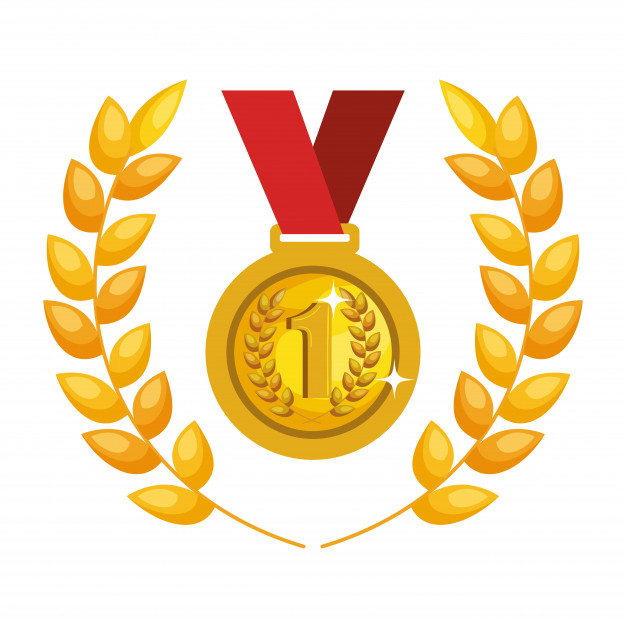 626x626 Medal First Place Icon Vector Illustration Design Vector Premium